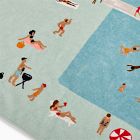 Pool Scene Beach Towel