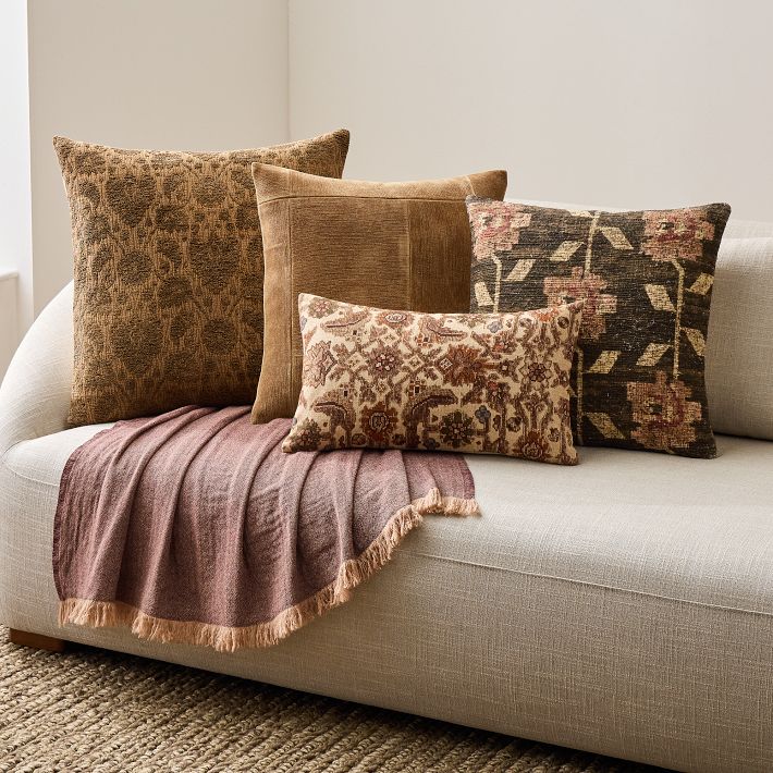 West Elm Warm Deco Pillow Cover & Throw Set