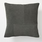 Pieced Suede Pillow Cover