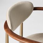 Edison Dining Arm Chair - Metal Legs