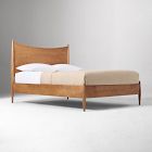 Pierce &amp; Ward Curved Burl Wood Bed