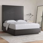 Nailhead Upholstered Wall Mounted Headboard - Leather