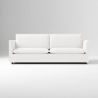 Chip & Dent: Whitman 86 Sofa Poly Performance Washed Canvas White Concealed Support