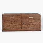 Finlo Burled Wood 6-Drawer Dresser (68")