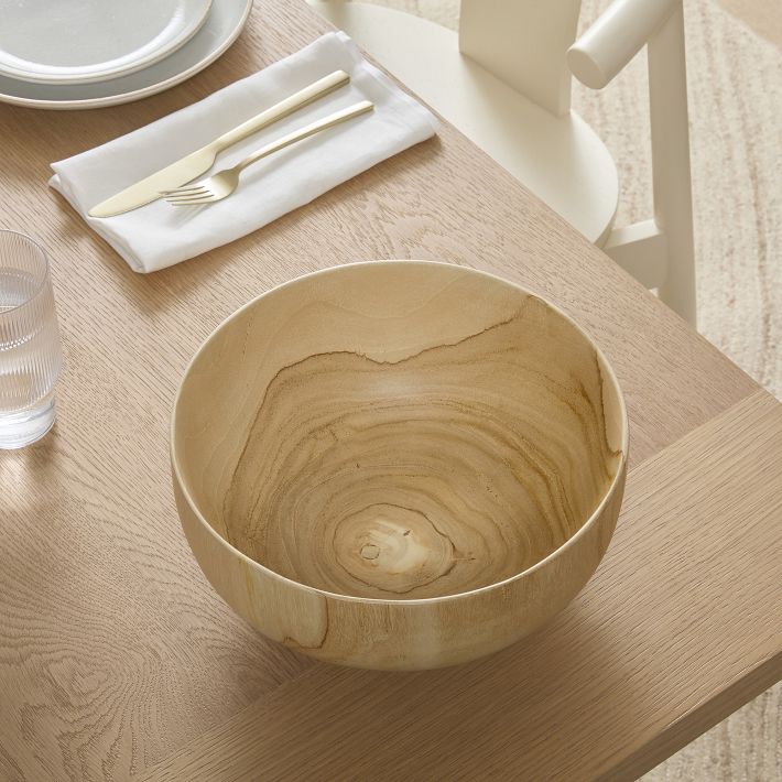 Gaia Teak Wood Serving Bowl