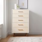 Margot Raffia 5-Drawer Dresser (30")
