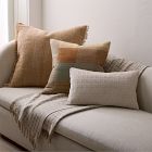 Woven Silk Patches Pillow Cover