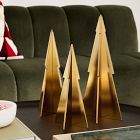 Decorative Lacquer Wood Trees (Set of 3) - Metallic