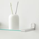 Mid-Century Contour Glass Shelves