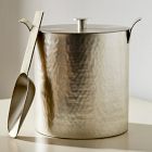 Iris Hammered Metal Ice Bucket