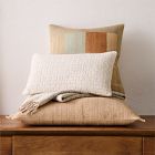 Woven Silk Patches Pillow Cover
