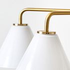 Sculptural 5-Light Cone Chandelier