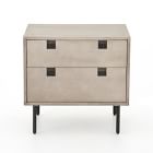 Iron &amp; Acacia 2-Drawer Nightstand (24")