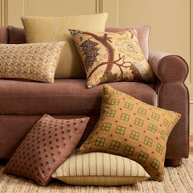 Pierce & Ward Floral Grid Pillow Cover