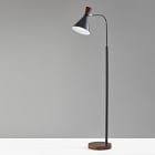 Walnut LED Task Floor Lamp