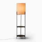 Metal Shelf Floor Lamp (62")