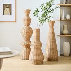 Woven Wicker Floor Vases