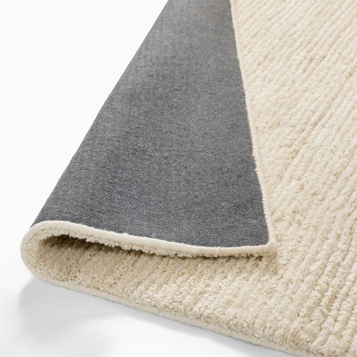 Abstract Line Shag Wool Rug | West Elm