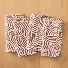 Line Work Cotton Napkin Sets