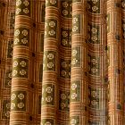 Pierce &amp; Ward Floral Grid Curtain