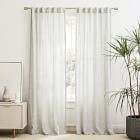 Oversized Adjustable Curtain Rod w/ Cylinder Finials - Brushed Nickel