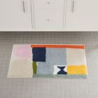 Shapes &amp; Colorblock Bath Mat