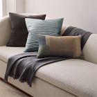 Woven Silk Pillow Cover &amp; Throw Set