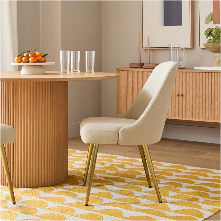 Mid-Century Dining Chair Metal Legs West Elm