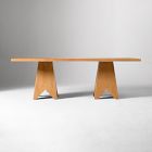 Pierce &amp; Ward Burl Wood Dining Table (90")