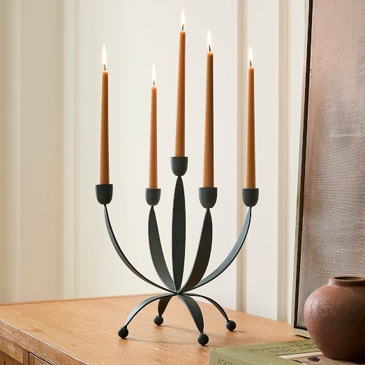 Kinetic Metal Tree Candelabra | West Elm