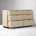 Shea High-Gloss Enameled Lacquer 6-Drawer Dresser (60&quot;)