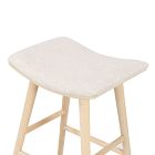 Oak Wood Saddle Bar &amp; Counter Stools