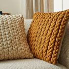 Braided Jersey Pillow Cover