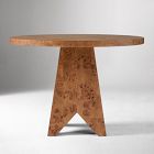 Pierce &amp; Ward Burl Wood Round Bistro Table (42")