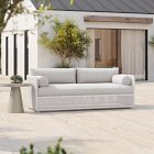 Coastal Outdoor Sofa (66&quot;&ndash;86&quot;) - White