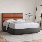 Panel Tufted Wall Mounted Headboard - Leather