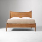 Pierce &amp; Ward Curved Burl Wood Bed