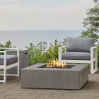 Square 40&quot; Outdoor Concrete Fire Table