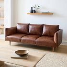 Antonio Leather Sofa (60"&ndash;89")