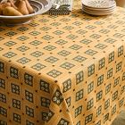 Pierce &amp; Ward Floral Grid Tablecloth