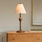Pierce &amp; Ward Ribbed Wood Table Lamp (20")
