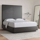 Simple Upholstered Wall Mounted Headboard - Leather