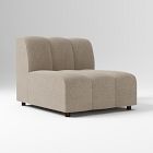 Chip & Dent: Avalon Armless Single Poly Performance Distressed Velvet Mocha Concealed Supports