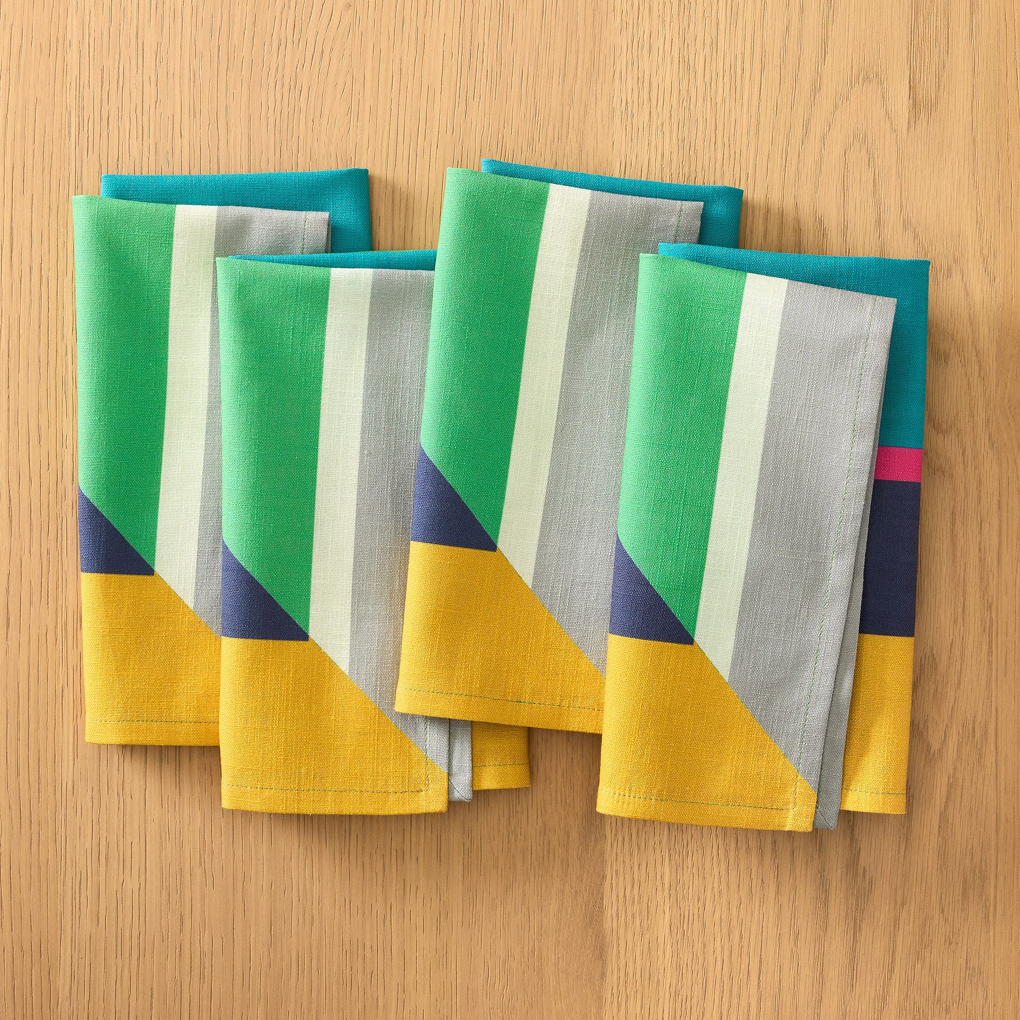 Split Color Cotton Napkin Set