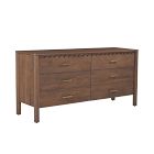 Open Box: Barclay 73" 6-Drawer Dresser, Vintage Brown