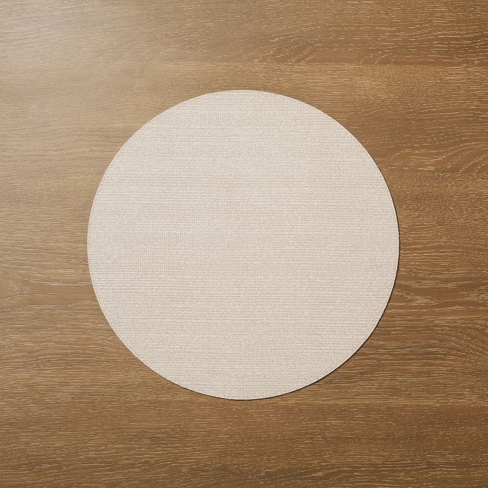 Braid Textured Easy-Care Round Placemats