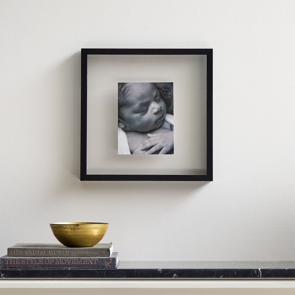 Floating Wood Gallery Frames - Black, 15"x15"