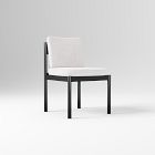 Open Box: Halsey Side Dining Chair - Performance Coastal Linen White, Black