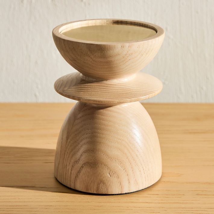 Tira Wood Pillar Holders