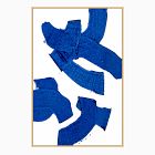 Blue Fans of Paint Framed Wall Art